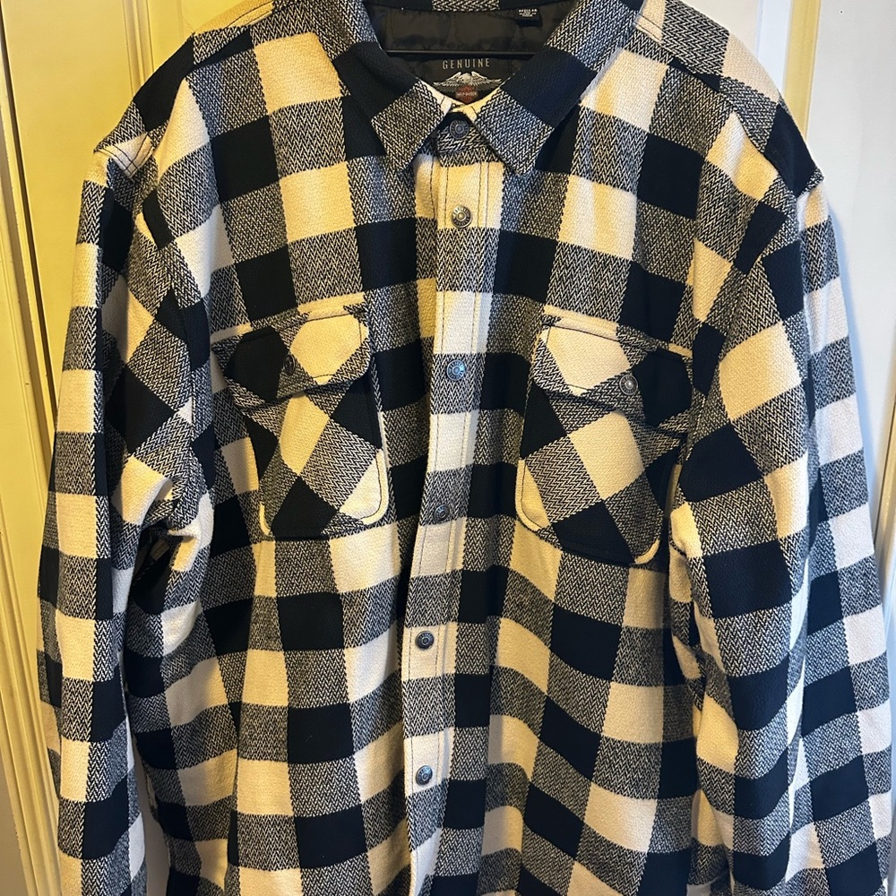 Harley Davidson 5XL plaid heavyweight jacket